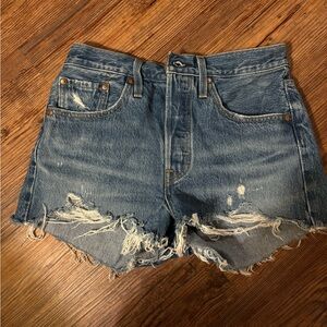 Levi’s Denim Distressed Women's Shorts